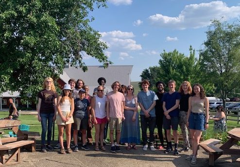 Linguistics year end picnic at the Red Barn Farm