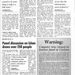 Reaction to September 11, 2001 (page 2 of 3)