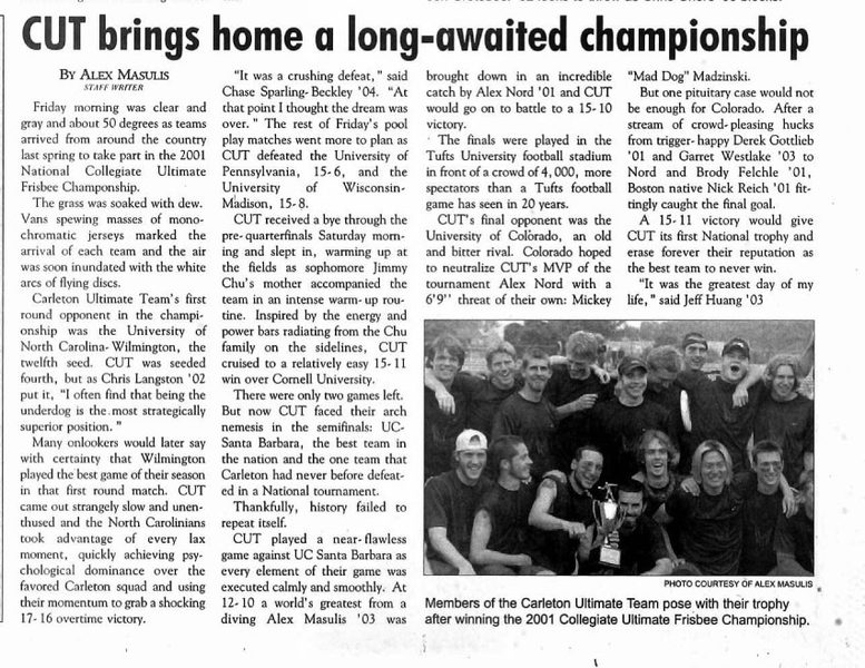 CUT wins championship
