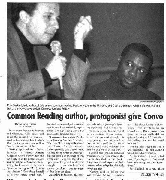 Common Reading Convocation (page 1 of 2)