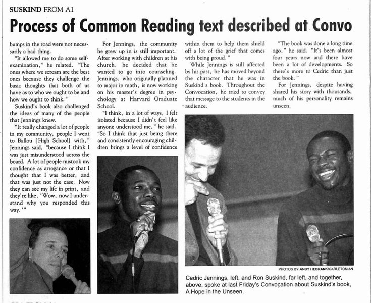 Common Reading Convocation (page 2 of 2)