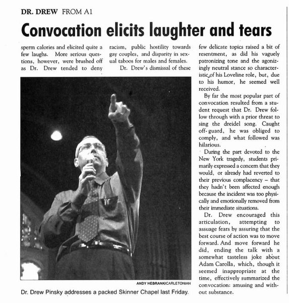 Dr. Drew Convocation (page 2 of 2)