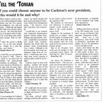 Tell the 'Tonian: Next President