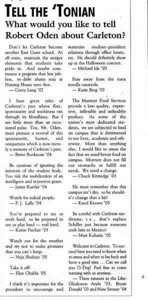 Tell the 'Tonian: Oden Advice