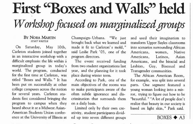 Boxes and Walls (page 1 of 2)