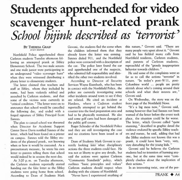 Video Scavenger Hunt (page 1 of 2)
