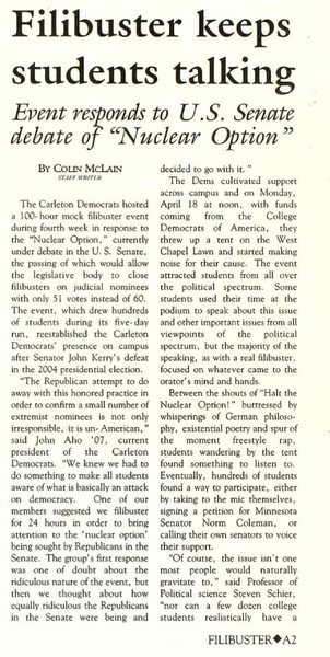 Nuclear Option Filibuster (page 1 of 2)