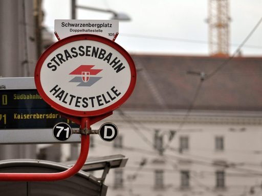 German tram stop sign