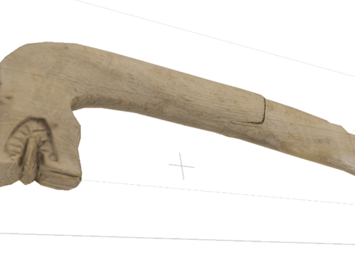 3D model of viking wood carving
