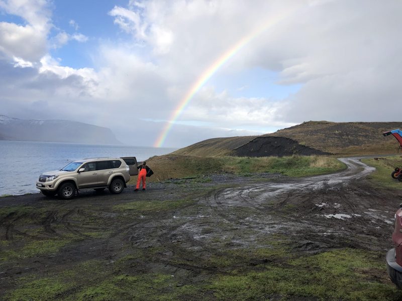 Rainbow, Iceland, At a farm in the Westfjords