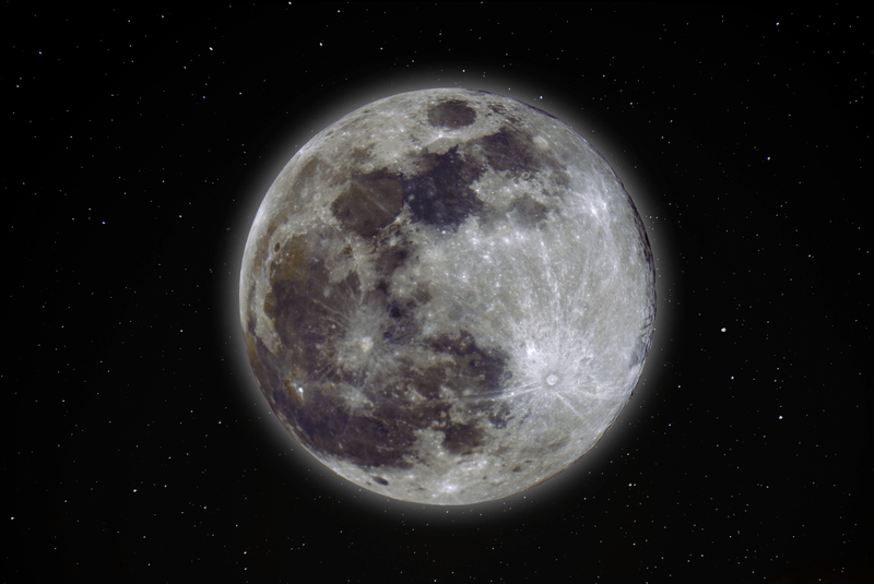 Supermoon in April, 2020