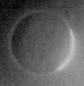 Image of the solar corona captured from the original glass plates.