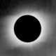 Image of the solar corona captured from the original glass plates.