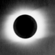 Image of the solar corona captured from the original glass plates.