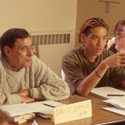 David Sipfle in classroom circa 1990s