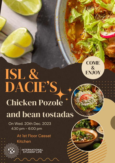Chicken Pozole and Bean Tostadas