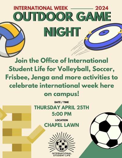 International Outdoor Game Night