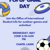 ISL Pop Up- Outdoor Game Day