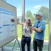 Emily Muenzer '26 describes her research at the National Institutes of Health