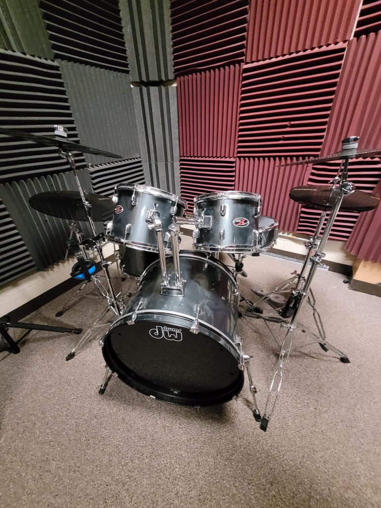 Drum kit used in the Goodhue Band Room.