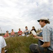 Mike Kowalewski with class at McKnight Prairie.