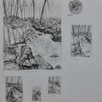 Drawings of the Cannon River by Lillian Fang