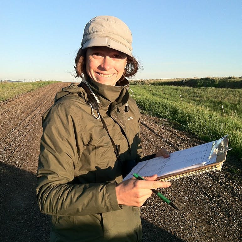 Hannah Specht ’09 on the job in Montana