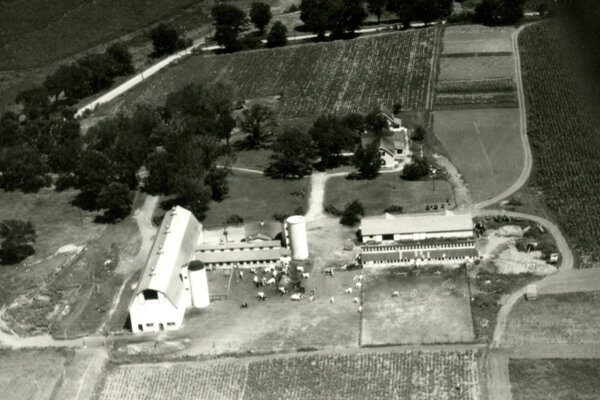 Carleton Farm, aerial view