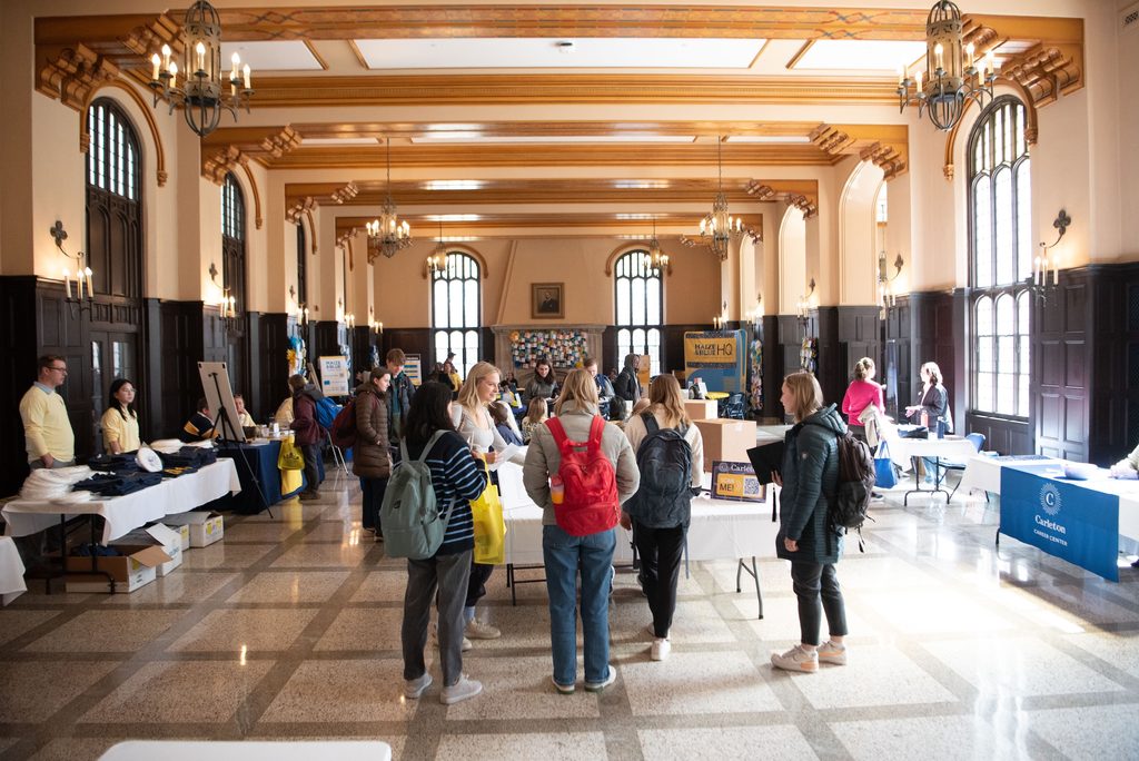 student gathering in Great Hall