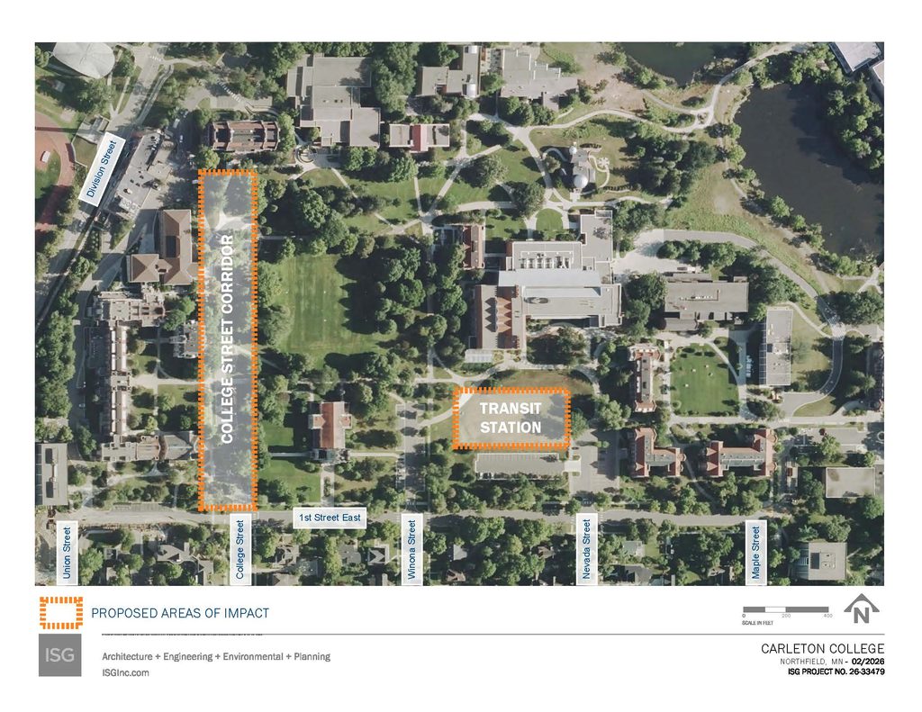 Map of area impact