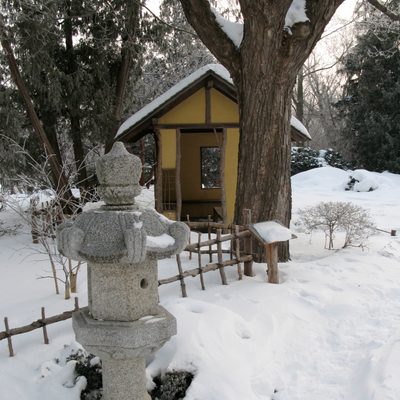 Japanese Garden in the Snow