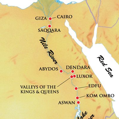 Map for this itinerary