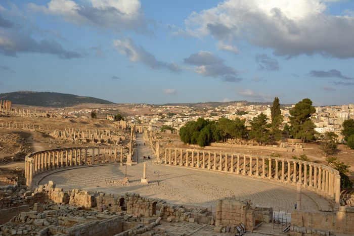 The ancient Roman city of Jerash, Jordan