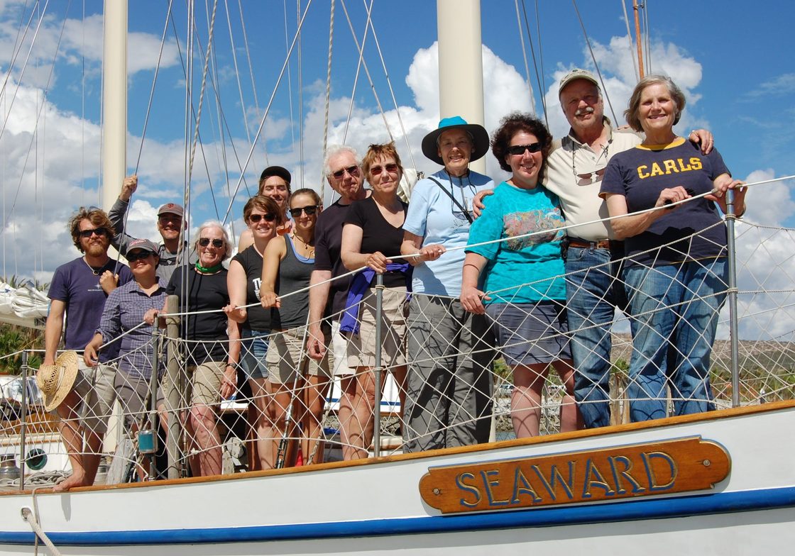 Carls and Seaward crew ready to depart on the first day of voyage II in 2015