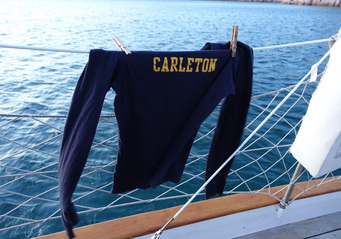 Carleton shirt on the Seaward.