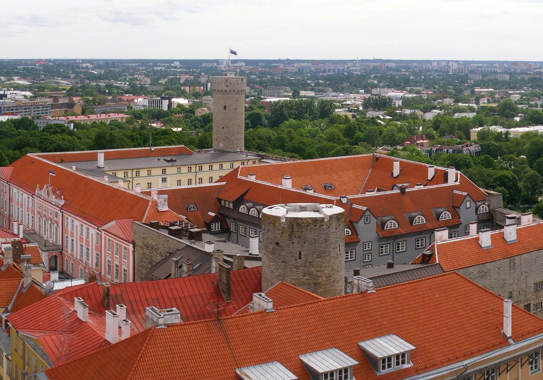 View from northeast. Toompea Castle, Tallinn