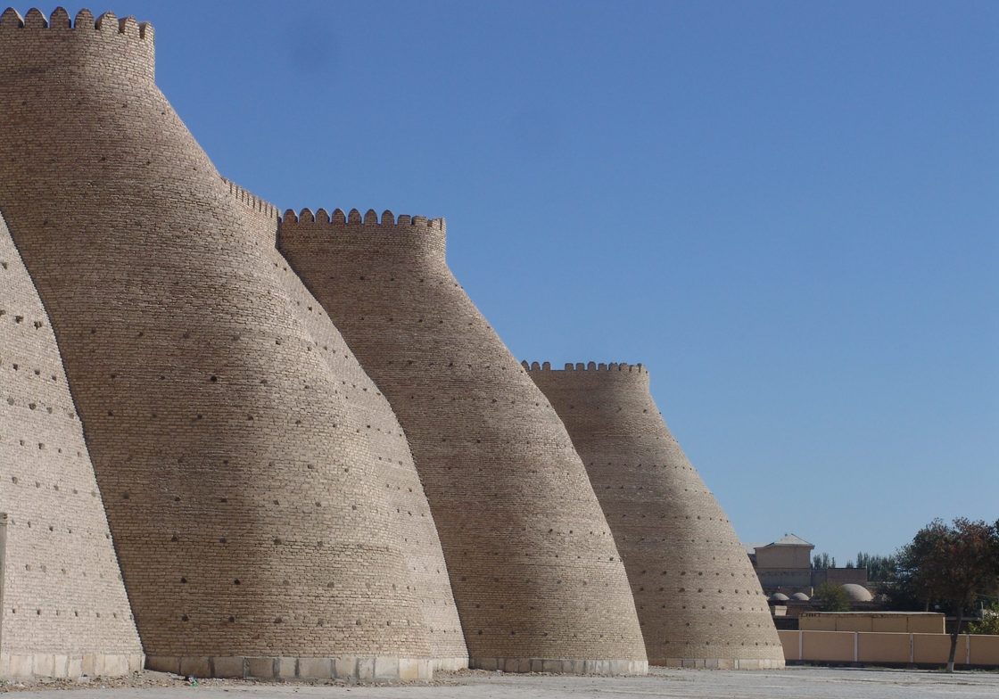 The city walls of Bukhara