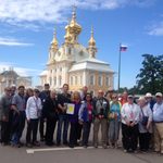 Group Photo at Peterhof outside St. Petersburg