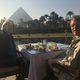Breakfast in front of the Pyramids