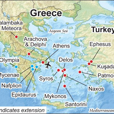 Aegean Islands Map