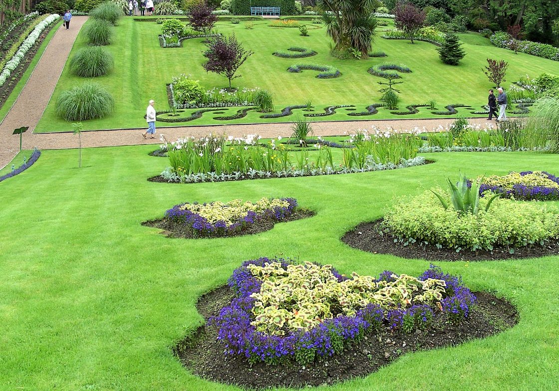 The grounds of the Kylemore Abbey.