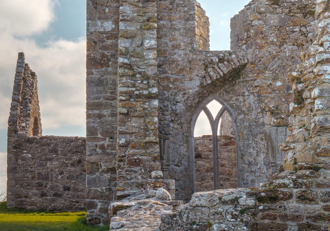 The ancient Monastery of Clonmacnoise.