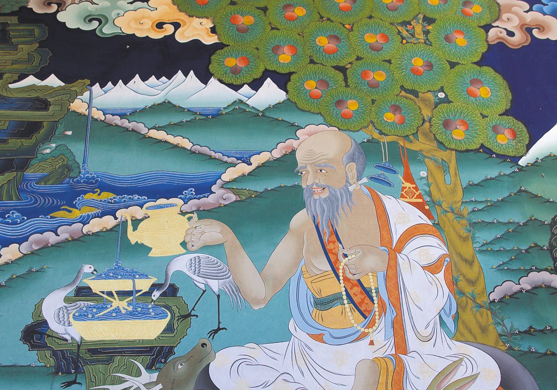 A thangka painting in Punakha