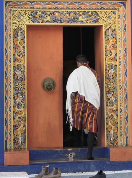 Man at Kurjey Monastery, Bhutan