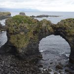 arched rock formation in Iceland