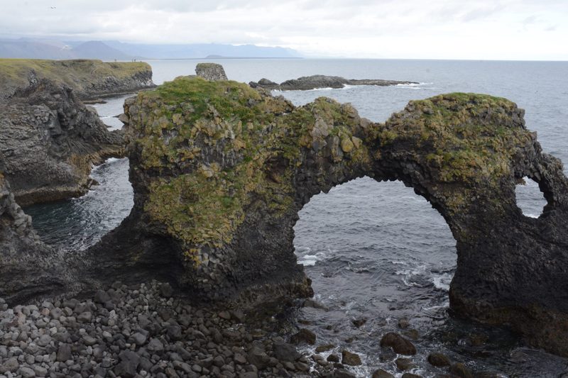 arched rock formation in Iceland