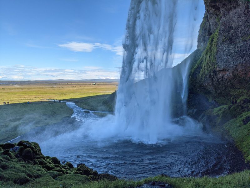 A waterfall in Iceland