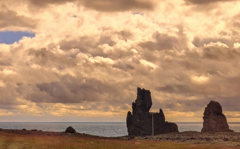Rock formation that looks like a viking ship