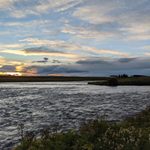 sunset view in Iceland