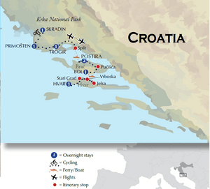 Cycling Croatia Map 2025